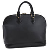 Authentic Louis Vuitton Epi Alma PM Hand Bag Black M40302 LV 1193F