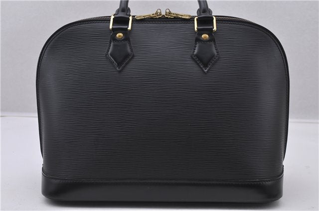 Authentic Louis Vuitton Epi Alma PM Hand Bag Black M40302 LV 1193F