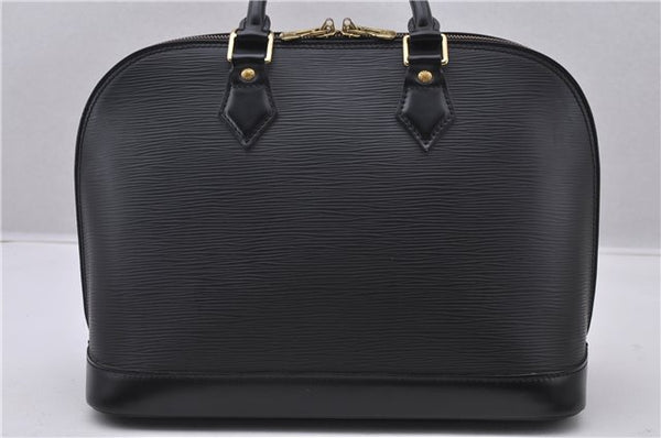Authentic Louis Vuitton Epi Alma PM Hand Bag Black M40302 LV 1193F