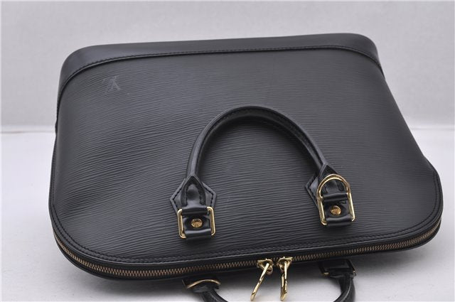 Authentic Louis Vuitton Epi Alma PM Hand Bag Black M40302 LV 1193F
