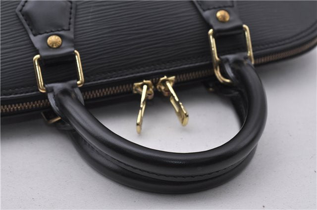 Authentic Louis Vuitton Epi Alma PM Hand Bag Black M40302 LV 1193F