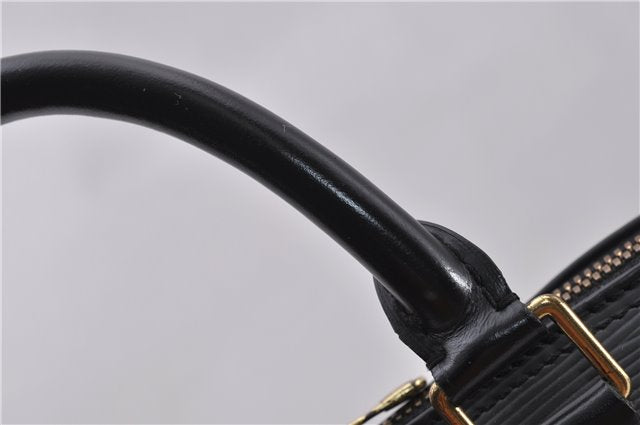 Authentic Louis Vuitton Epi Alma PM Hand Bag Black M40302 LV 1193F
