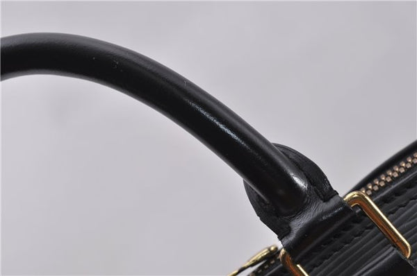 Authentic Louis Vuitton Epi Alma PM Hand Bag Black M40302 LV 1193F
