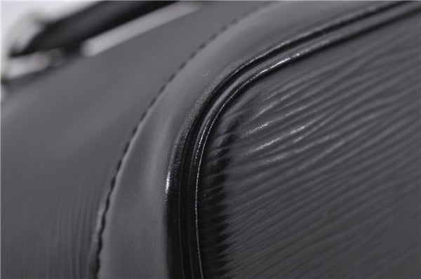 Authentic Louis Vuitton Epi Alma PM Hand Bag Black M40302 LV 1193F