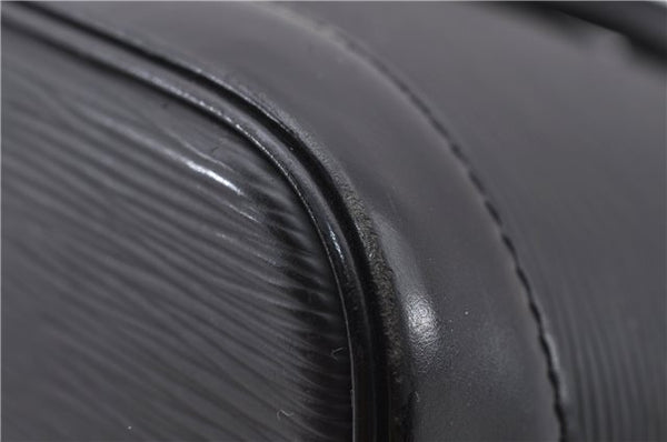 Authentic Louis Vuitton Epi Alma PM Hand Bag Black M40302 LV 1193F