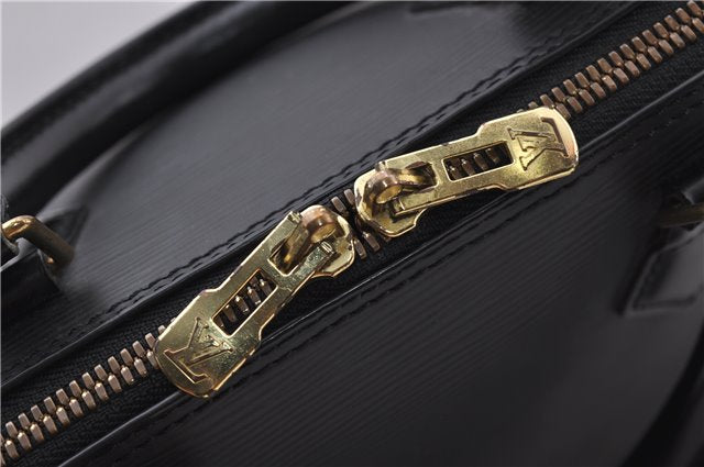 Authentic Louis Vuitton Epi Alma PM Hand Bag Black M40302 LV 1193F