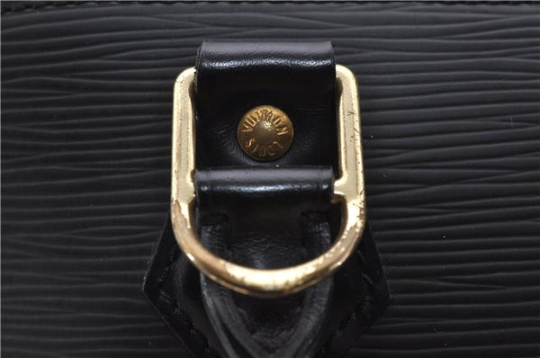 Authentic Louis Vuitton Epi Alma PM Hand Bag Black M40302 LV 1193F