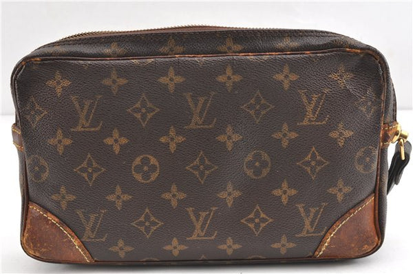 Authentic Louis Vuitton Monogram Marly Dragonne GM M51825 Clutch Bag Junk 1193G