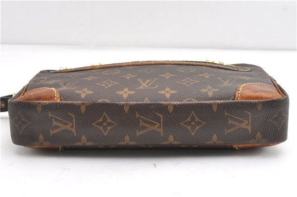 Authentic Louis Vuitton Monogram Marly Dragonne GM M51825 Clutch Bag Junk 1193G
