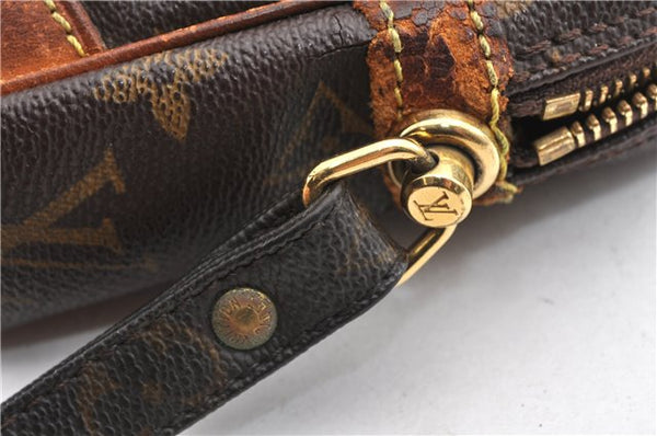 Authentic Louis Vuitton Monogram Marly Dragonne GM M51825 Clutch Bag Junk 1193G