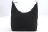 Authentic GUCCI Shoulder Hand Bag Purse Nylon Leather 0000602 Black 1195D