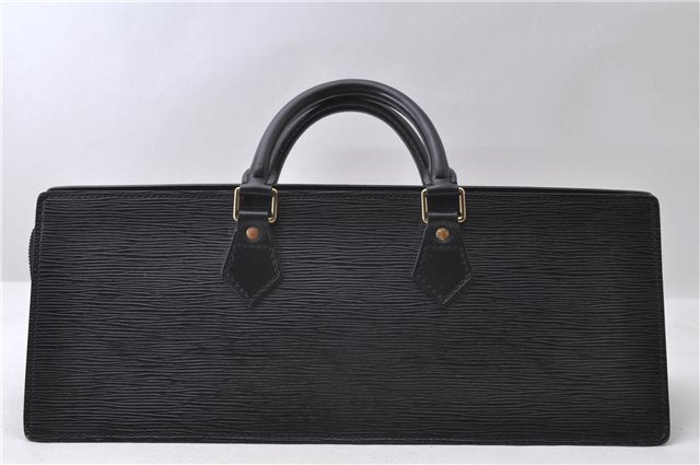 Authentic Louis Vuitton Epi Sac Triangle Hand Bag Black M52092 LV 1196D