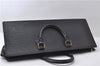 Authentic Louis Vuitton Epi Sac Triangle Hand Bag Black M52092 LV 1196D