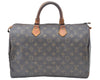 Authentic Louis Vuitton Monogram Speedy 35 Hand Boston Bag M41524 LV 1196G
