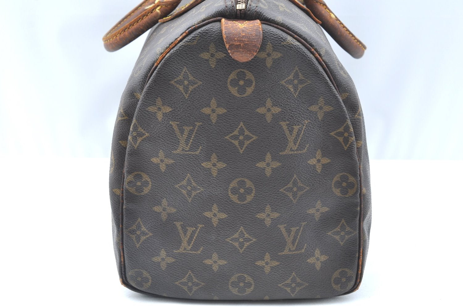 Authentic Louis Vuitton Monogram Speedy 35 Hand Boston Bag M41524 LV 1196G