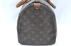 Authentic Louis Vuitton Monogram Speedy 35 Hand Boston Bag M41524 LV 1196G