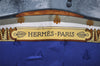 Authentic HERMES Carre 90 Scarf "NAPOLEON" Silk Blue 1196I