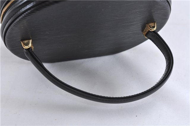 Authentic Louis Vuitton Epi Cannes Cosmetic Hand Bag Black M48032 LV 1197D