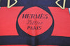 Authentic HERMES Carre 90 Scarf "Eperon d' or" Silk Navy 1198I