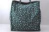 Authentic PRADA Nylon Leather Shoulder Tote Bag Green White 1199D