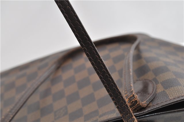 Authentic Louis Vuitton Damier Neverfull MM Shoulder Tote Bag N51105 Junk 1199G