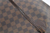 Authentic Louis Vuitton Damier Neverfull MM Shoulder Tote Bag N51105 Junk 1199G