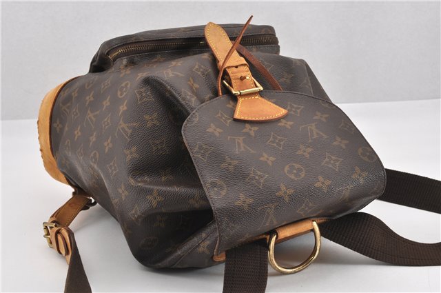 Authentic Louis Vuitton Monogram Montsouris GM Backpack M51135 LV 1200G