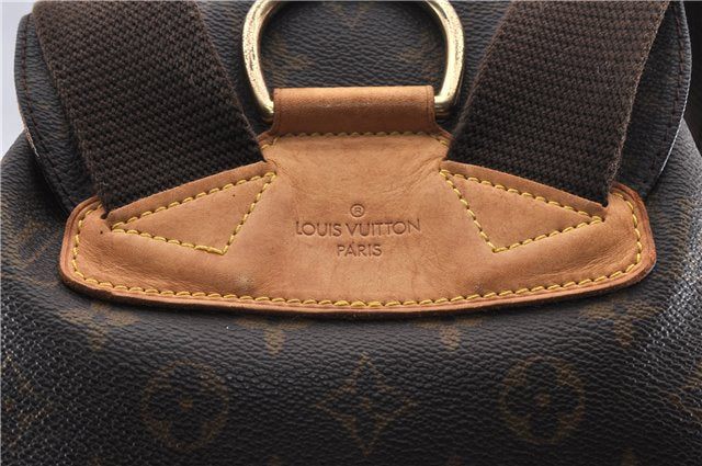 Authentic Louis Vuitton Monogram Montsouris GM Backpack M51135 LV 1200G