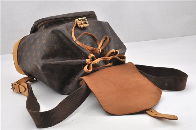 Authentic Louis Vuitton Monogram Montsouris GM Backpack M51135 LV 1200G
