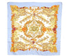 Authentic HERMES Carre 90 Scarf "Au Pays de Cocagne" Silk Light Blue 1200I