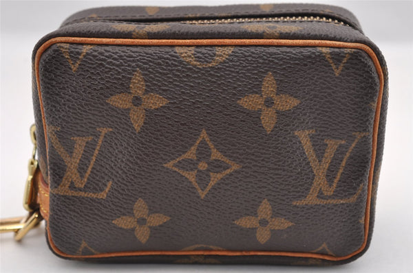 Authentic Louis Vuitton Monogram Trousse Wapity Mini Pouch M58030 LV 1201I