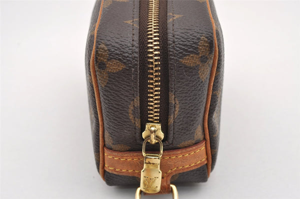 Authentic Louis Vuitton Monogram Trousse Wapity Mini Pouch M58030 LV 1201I