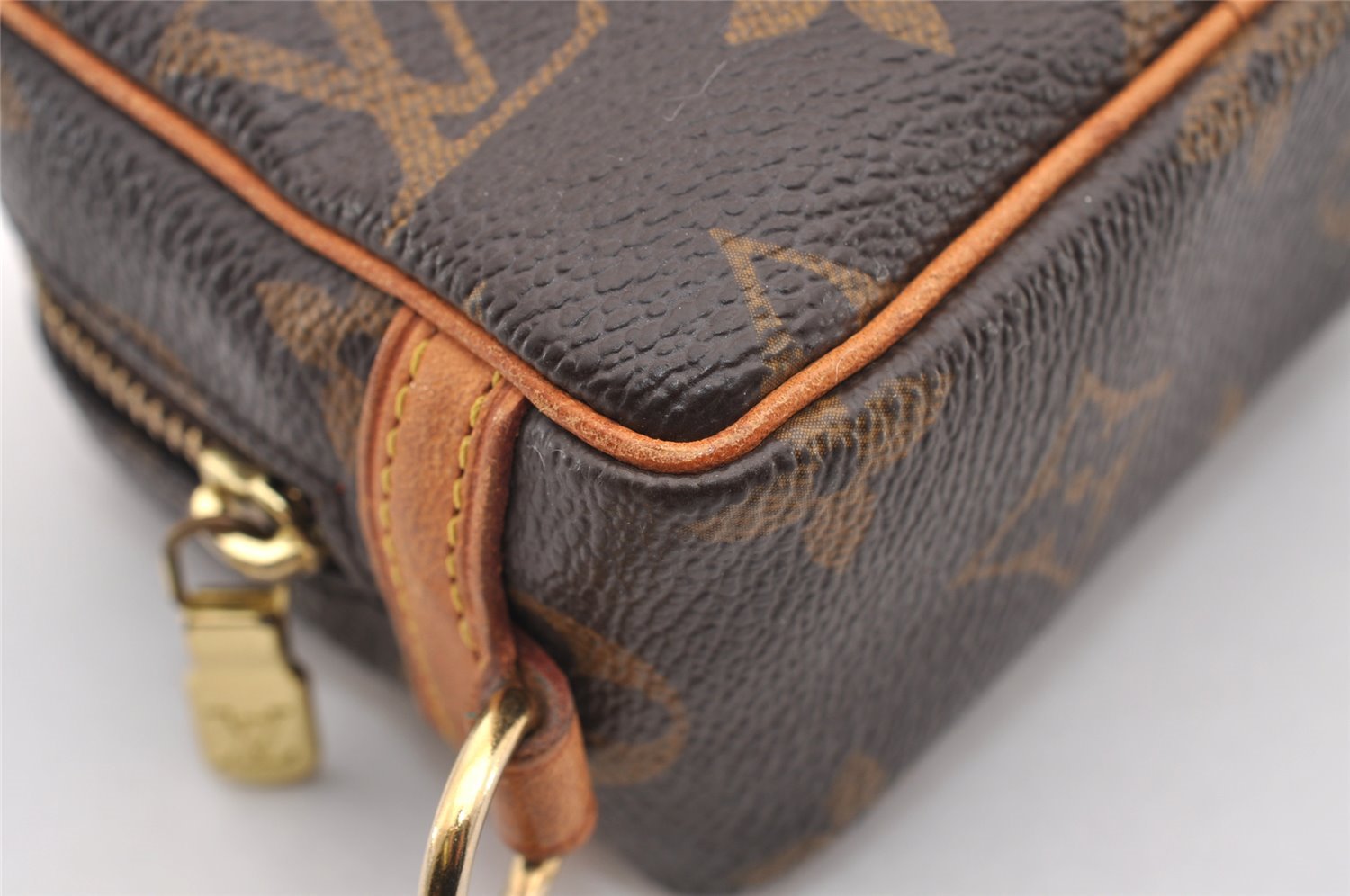 Authentic Louis Vuitton Monogram Trousse Wapity Mini Pouch M58030 LV 1201I