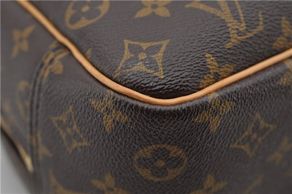 Authentic Louis Vuitton Monogram Deauville Hand Bag M47270 LV 1202D