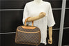 Authentic Louis Vuitton Monogram Deauville Hand Bag M47270 LV 1202D