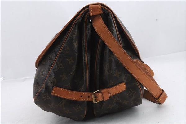 Auth Louis Vuitton Monogram Saumur 35 Shoulder Cross Body Bag M42254 LV 1203D