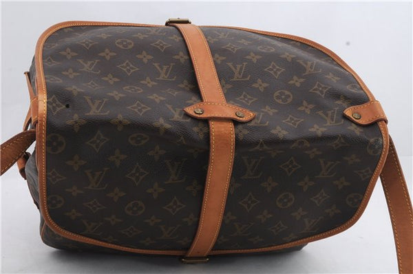 Auth Louis Vuitton Monogram Saumur 35 Shoulder Cross Body Bag M42254 LV 1203D