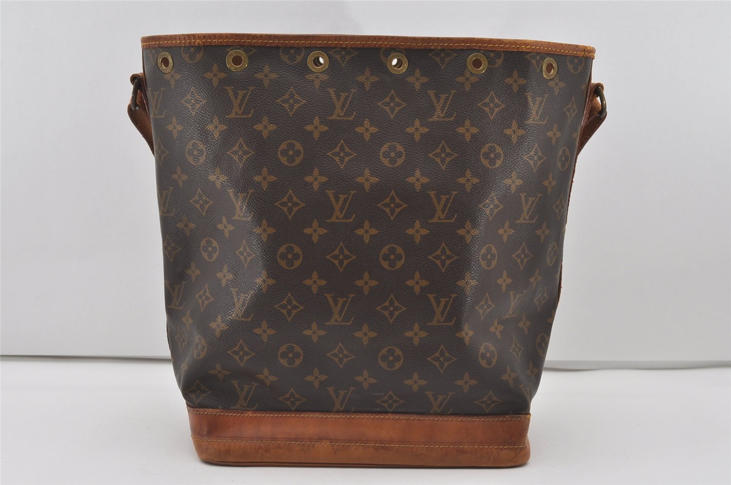 Authentic Louis Vuitton Monogram Noe Shoulder Drawstring Bag M42224 LV 1203I