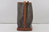 Authentic Louis Vuitton Monogram Noe Shoulder Drawstring Bag M42224 LV 1203I
