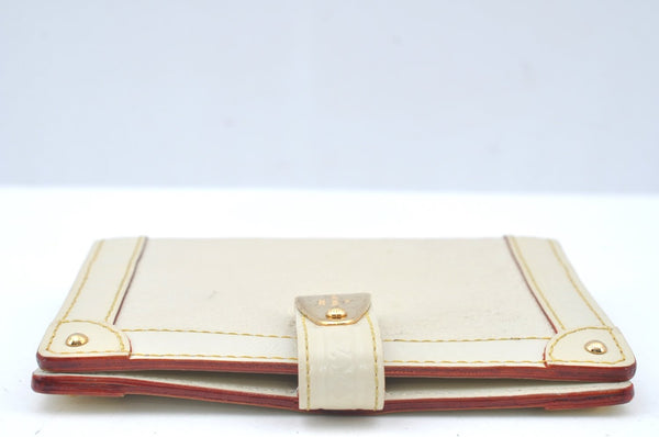 Auth Louis Vuitton Suhali Partenaire Agenda Day Planner Cover R21030 White 1204H