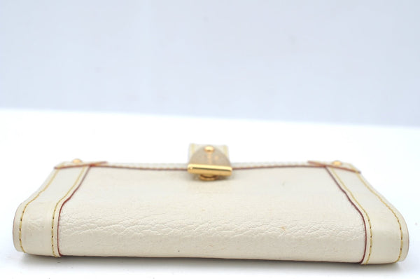 Auth Louis Vuitton Suhali Partenaire Agenda Day Planner Cover R21030 White 1204H