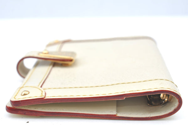 Auth Louis Vuitton Suhali Partenaire Agenda Day Planner Cover R21030 White 1204H