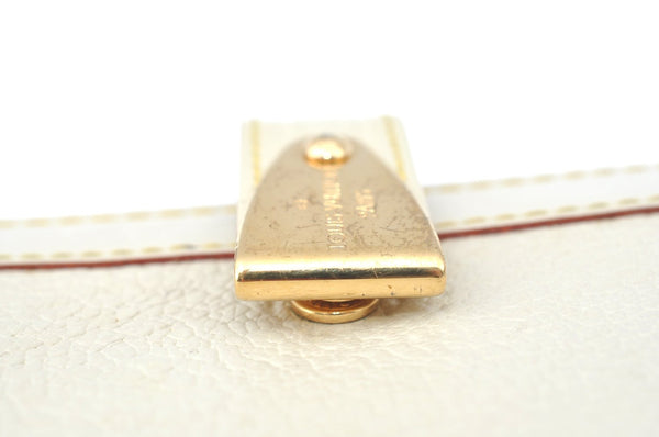 Auth Louis Vuitton Suhali Partenaire Agenda Day Planner Cover R21030 White 1204H