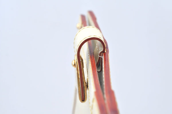 Auth Louis Vuitton Suhali Partenaire Agenda Day Planner Cover R21030 White 1204H