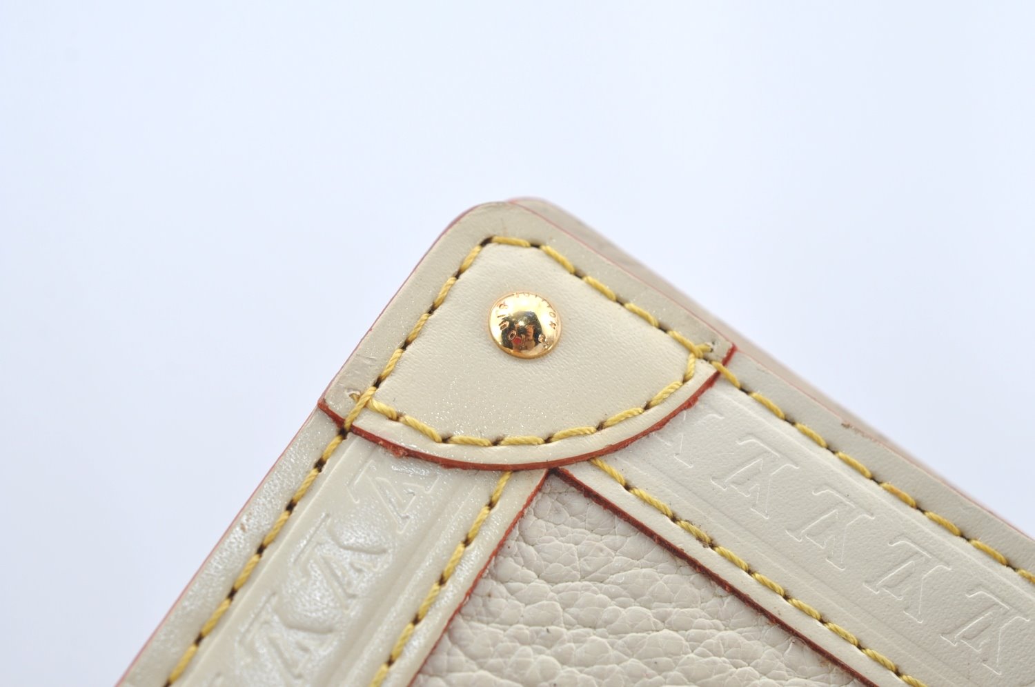 Auth Louis Vuitton Suhali Partenaire Agenda Day Planner Cover R21030 White 1204H