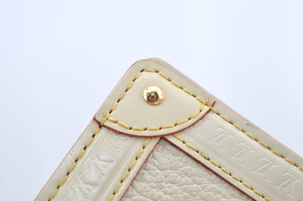 Auth Louis Vuitton Suhali Partenaire Agenda Day Planner Cover R21030 White 1204H