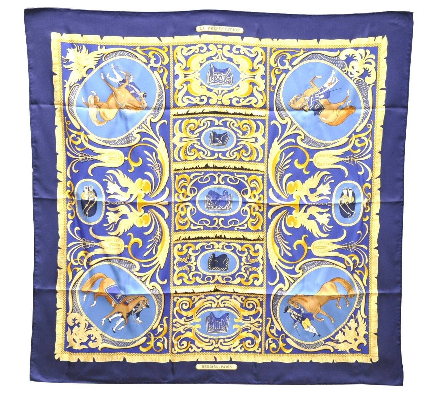 Authentic HERMES Carre 90 Scarf 