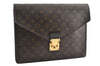Authentic Louis Vuitton Monogram Porte Documents Senateur M53335 Briefcase 1205G