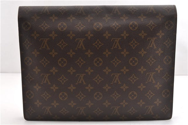 Authentic Louis Vuitton Monogram Porte Documents Senateur M53335 Briefcase 1205G