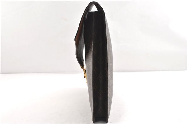 Authentic Louis Vuitton Monogram Porte Documents Senateur M53335 Briefcase 1205G